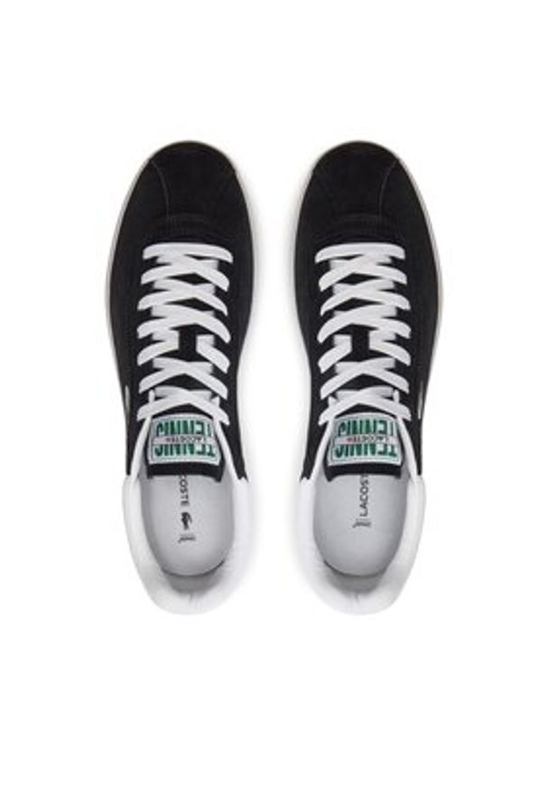 Lacoste Sneakersy 746SMA0065 Czarny. Kolor: czarny. Materiał: zamsz, skóra