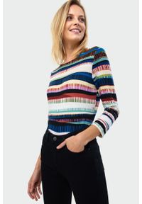 Greenpoint - Wzorzysty sweter z troczkiem #1