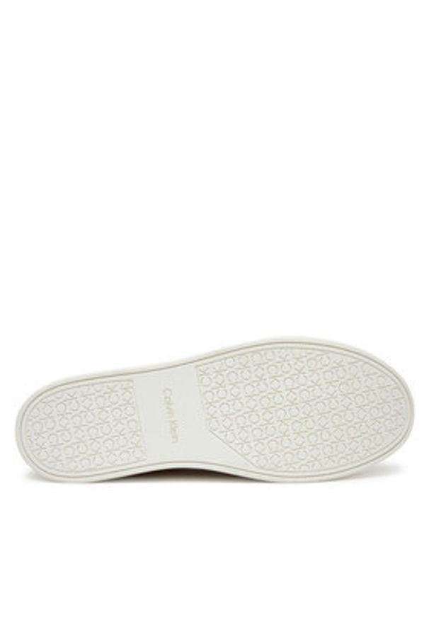 Calvin Klein Sneakersy Clean Cup Low Laceup Oxf Su HM0HM01880 Biały. Kolor: biały. Materiał: skóra