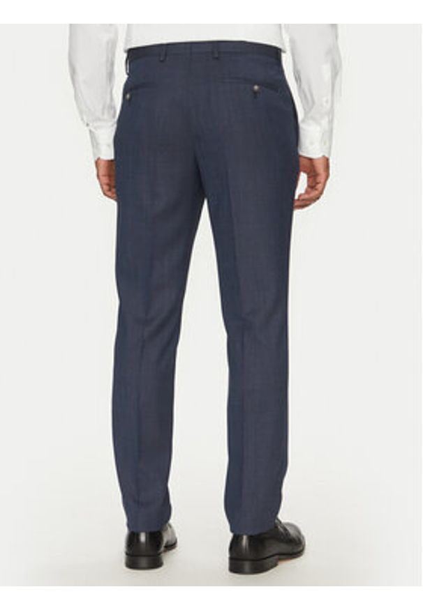 BOSS Garnitur H-Huge 50540776 Granatowy Slim Fit. Kolor: niebieski. Materiał: syntetyk