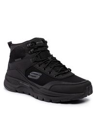 skechers - Skechers Trapery Woodrock 51705/BBK Czarny. Kolor: czarny. Materiał: materiał