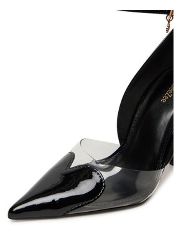 DeeZee Szpilki PX096 02 Czarny. Kolor: czarny. Materiał: skóra. Obcas: na szpilce