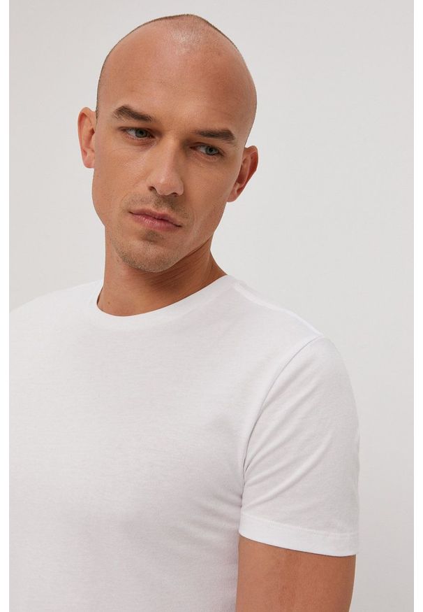 Polo Ralph Lauren - T-shirt. Okazja: na co dzień. Typ kołnierza: polo. Kolor: biały. Materiał: dzianina. Wzór: gładki. Styl: casual