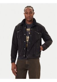 Levi's® Kurtka jeansowa Type III Sherpa 16365-0291 Czarny Regular Fit. Kolor: czarny. Materiał: bawełna #1