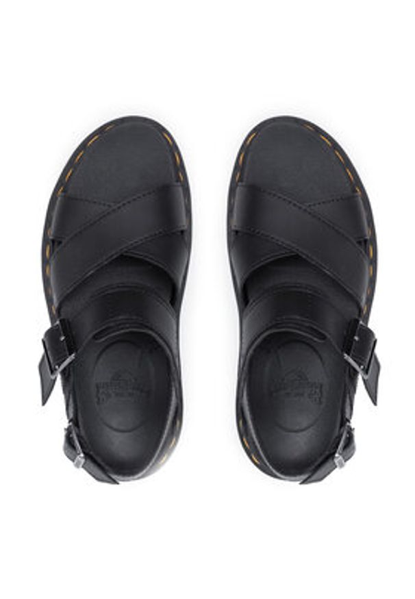 Dr. Martens Sandały Voss II 26799001 Czarny. Kolor: czarny. Materiał: skóra, syntetyk