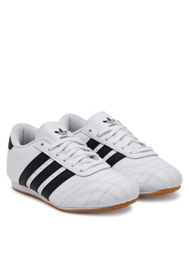 Adidas - adidas Sneakersy Taekwondo JR6806 Biały. Kolor: biały. Materiał: skóra