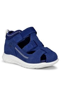 ecco - ECCO Sandały SP.1 LITE INFANT SANDAL 72514160442 Niebieski. Kolor: niebieski. Materiał: skóra