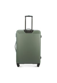 Wittchen - Duża walizka z ABS-u delikatnie żłobiona. Kolor: zielony. Materiał: guma. Wzór: kolorowy #2