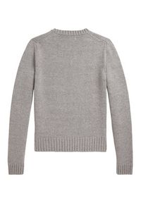 Polo Ralph Lauren Sweter 211B28830002 Szary Regular Fit. Typ kołnierza: polo. Kolor: szary. Materiał: bawełna #7