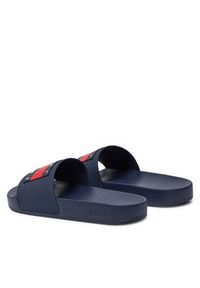 Tommy Jeans Klapki Flag Pool Sld Ess EN0EN02115 Granatowy. Kolor: niebieski