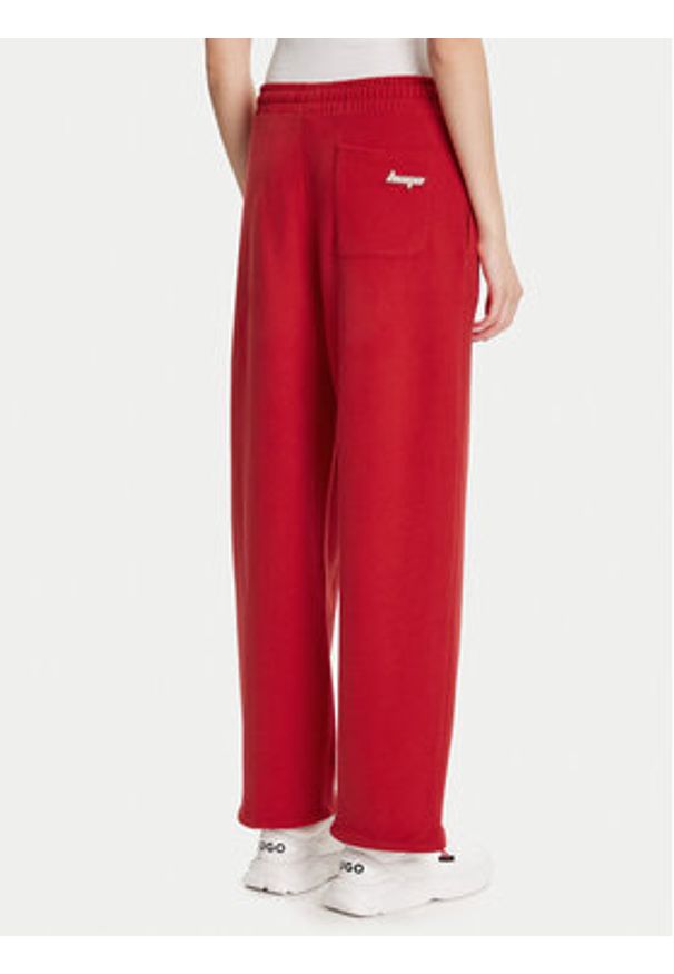Hugo - HUGO Spodnie dresowe Norata_B 50542564 Czerwony Baggy Fit. Kolor: czerwony. Materiał: bawełna