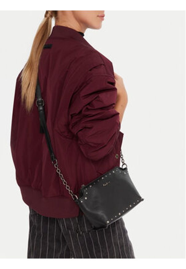 Pepe Jeans Torebka Edith Moon PL0300001 Czarny. Kolor: czarny. Materiał: skórzane