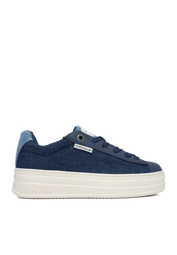 Sneakersy Guess Jeans. Kolor: niebieski