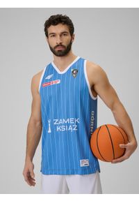 4f - 4F Koszulka meczowa replika wyjazdowa z sezonu 2025/26 męska 4F x Górnik Wałbrzych - niebieska XXL. Kolor: niebieski. Materiał: materiał. Wzór: nadruk. Sport: fitness #1