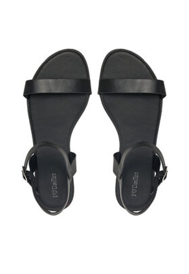 DeeZee Sandały MT3150-25S07 Czarny. Kolor: czarny. Materiał: skóra