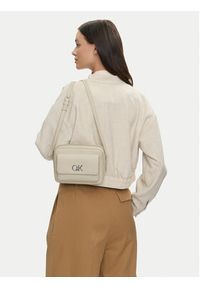 Calvin Klein Torebka Re-Lock Camera K60K612538 Écru. Materiał: skórzane #5