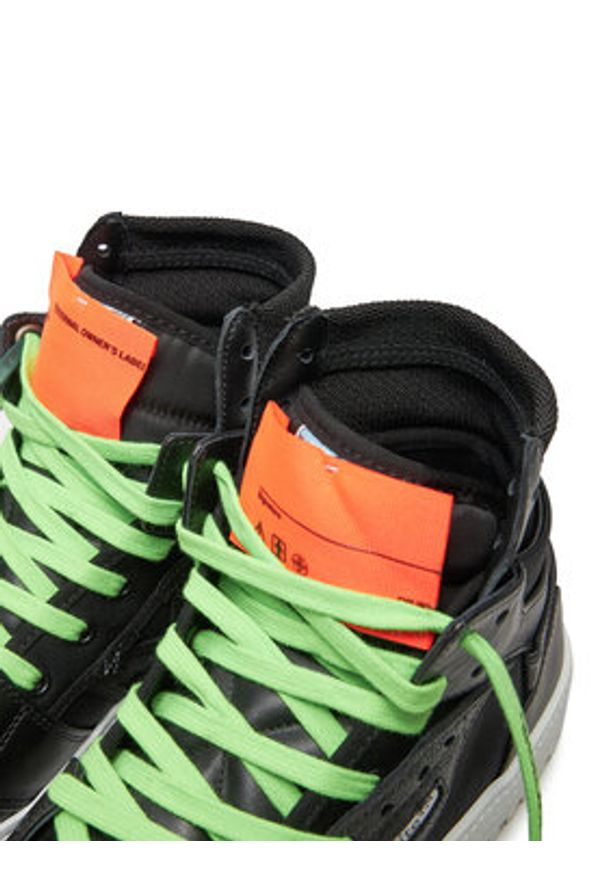 OFF-WHITE - Off-White Sneakersy OMIA065S22LEA0031010 Czarny. Kolor: czarny. Materiał: skóra
