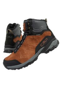 Buty męskie trekkingowe CMP Melnick. Kolor: wielokolorowy, czarny, brązowy. Materiał: skóra. Szerokość cholewki: normalna