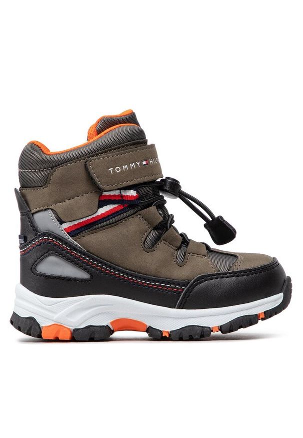 TOMMY HILFIGER - Śniegowce Tommy Hilfiger. Kolor: zielony