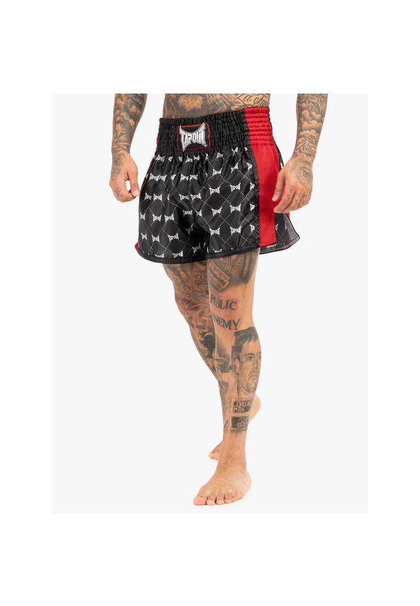 TAPOUT - Szorty do boksu tajskiego Tapout Sorrento. Kolor: czerwony. Sport: fitness
