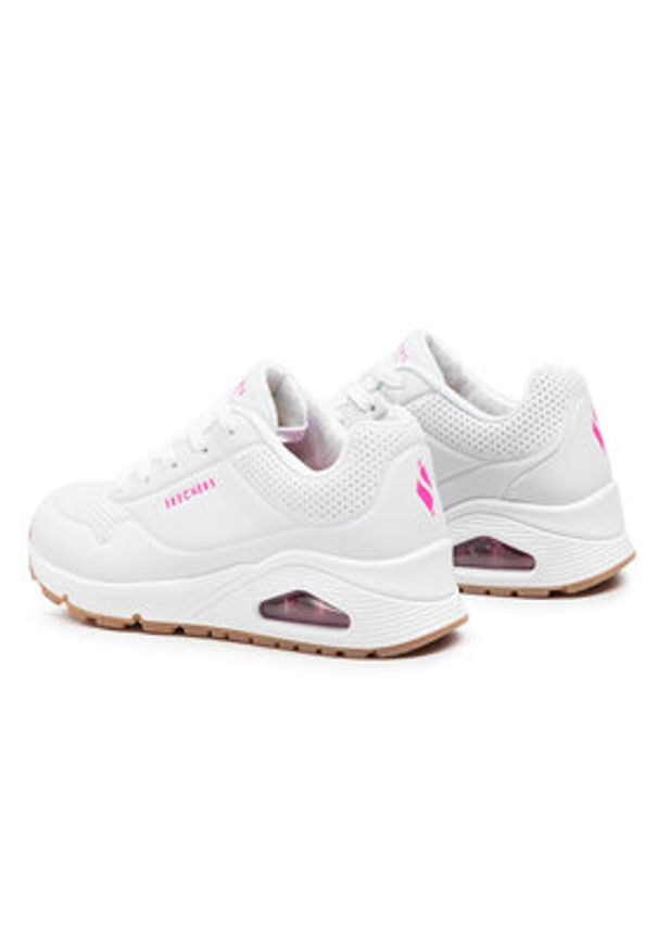 skechers - Skechers Sneakersy Stand On Air 310024L/WHP Biały. Kolor: biały. Materiał: skóra