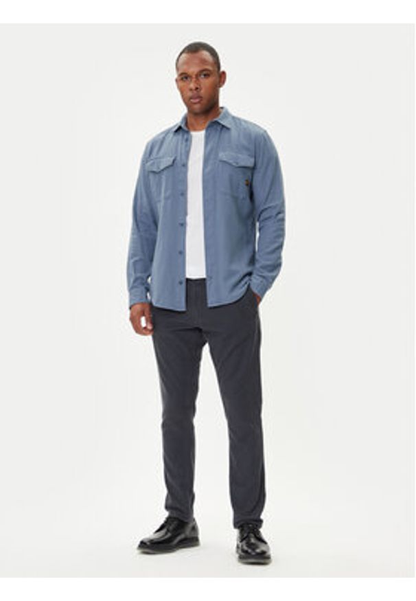 G-Star RAW - G-Star Raw Chinosy Bronson 3.0 D26336-E069 Granatowy Slim Fit. Kolor: niebieski. Materiał: bawełna