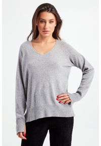 Twinset Milano - Sweter TWINSET. Wzór: melanż, aplikacja #5