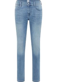 Mustang - MĘSKIE SPODNIE JEANSOWE MUSTANG ATLANTA SUPER SKINNY DENIM BLUE 1014186 5000 313