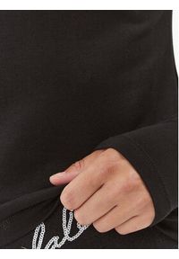 ROTATE Bluzka Logo 111220100 Czarny Slim Fit. Kolor: czarny. Materiał: bawełna #3