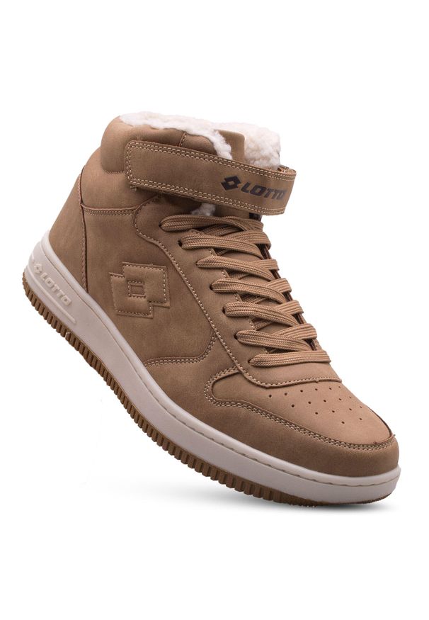 Buty zimowe męskie LOTTO PALIOT FUR. Kolor: beżowy. Materiał: materiał, syntetyk. Sezon: zima