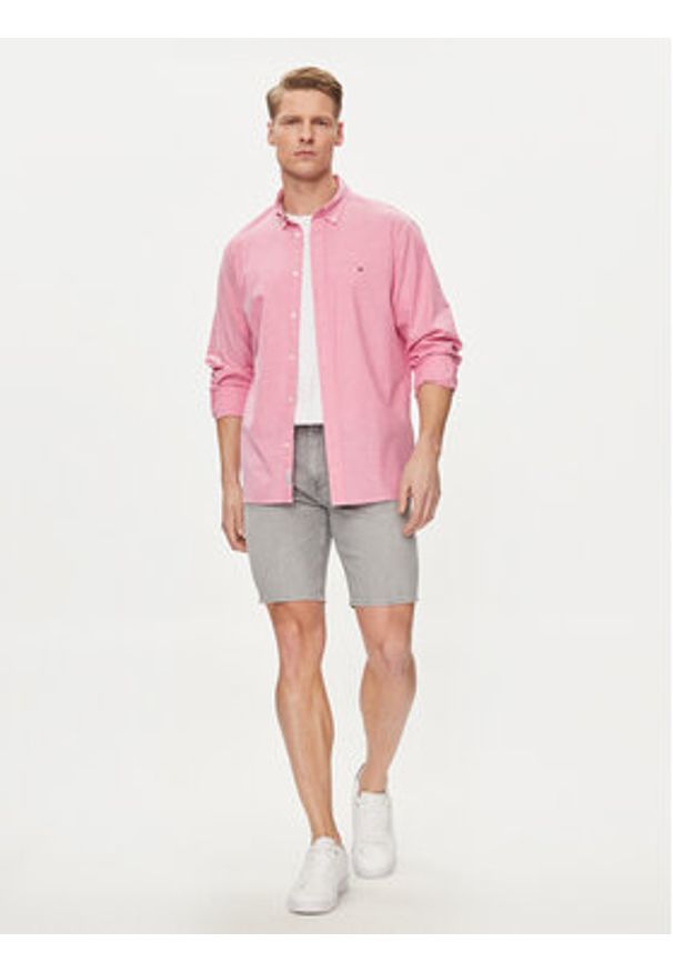 TOMMY HILFIGER - Tommy Hilfiger Szorty jeansowe Brooklyn MW0MW35177 Szary Straight Fit. Kolor: szary. Materiał: bawełna