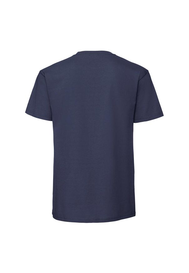 FRUIT OF THE LOOM - Męska Koszulka Iconic Premium Ringspun Cotton T-shirt. Kolor: niebieski