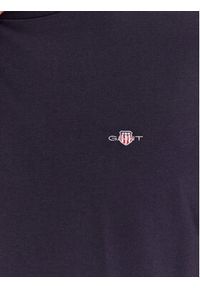 GANT - Gant T-Shirt Shield 2003184 Granatowy Regular Fit. Kolor: niebieski. Materiał: bawełna
