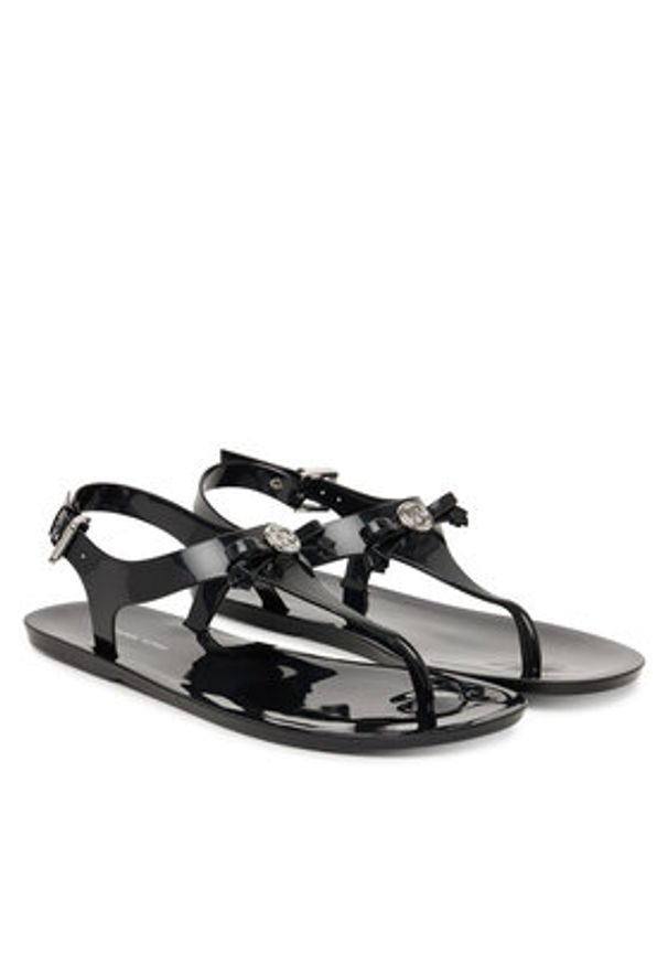 MICHAEL Michael Kors Sandały Eva Thong 40S6EVFA1Q Czarny. Kolor: czarny. Materiał: syntetyk