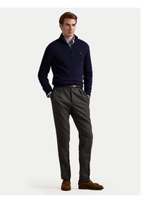 Polo Ralph Lauren Sweter 710876756001 Granatowy Regular Fit. Typ kołnierza: polo. Kolor: niebieski. Materiał: wełna #5
