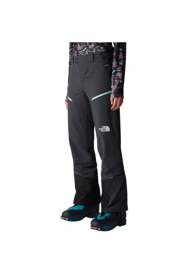 Damskie spodnie narciarskie The North Face Dawn Turn Warm. Kolor: czarny, szary, wielokolorowy. Sezon: zima. Sport: narciarstwo
