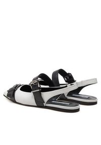 Karl Lagerfeld - KARL LAGERFELD Baleriny Konnie KL40186 Biały. Kolor: biały. Materiał: skóra #5