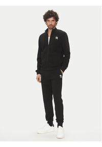 Karl Lagerfeld - KARL LAGERFELD Bluza 705712 500900 Czarny Regular Fit. Typ kołnierza: dekolt w karo. Kolor: czarny. Materiał: bawełna #5
