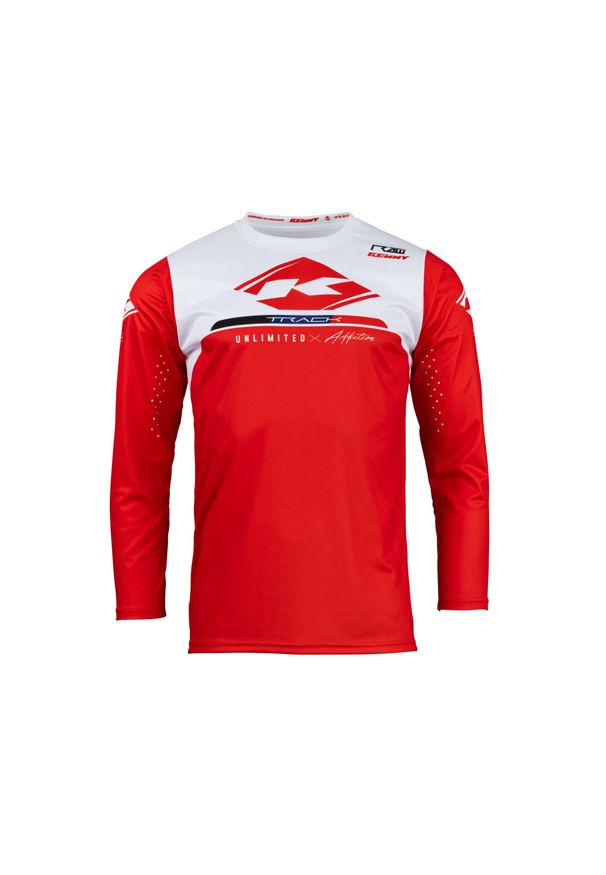 KENNY - Jersey Kenny Track Raw. Kolor: czerwony. Materiał: jersey. Sport: kolarstwo