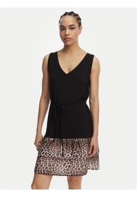 Liu Jo Beachwear Sukienka codzienna VA6127 JS360 Czarny Regular Fit. Okazja: na co dzień. Kolor: czarny. Materiał: wiskoza. Typ sukienki: proste. Styl: casual #1