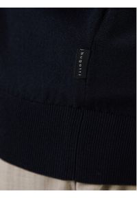 Bugatti Sweter 7600-85570D Granatowy Regular Fit. Kolor: niebieski. Materiał: syntetyk #5