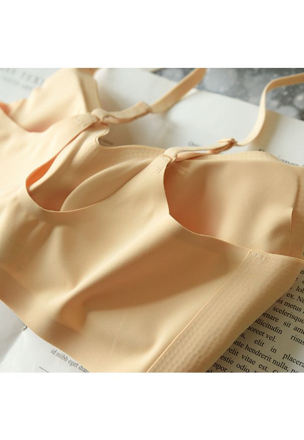 Intica - Biustonosz piankowy bez fiszbin z regulowanymi ramiączkami Anastassiya. Kolor: żółty. Materiał: materiał