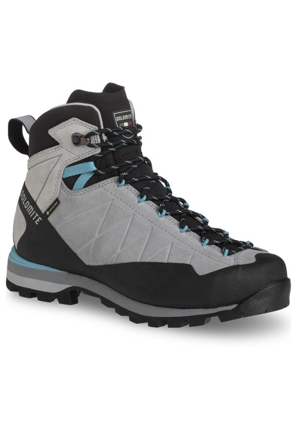 Buty trekkingowe damskie Dolomite Crodarossa High GTX 2.0. Kolor: szary, niebieski, wielokolorowy. Styl: sportowy