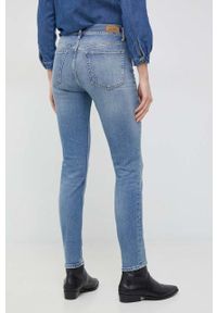 Polo Ralph Lauren jeansy damskie medium waist. Kolor: niebieski #4