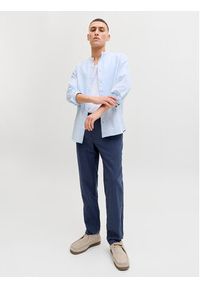 Jack & Jones Chinosy Stace 12248604 Granatowy Tapered Fit. Kolor: niebieski. Materiał: bawełna #5