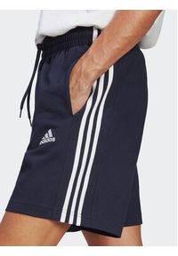 Adidas - adidas Szorty sportowe Essentials 3-Stripes IC9379 Granatowy Regular Fit. Kolor: niebieski. Materiał: bawełna. Styl: sportowy #5