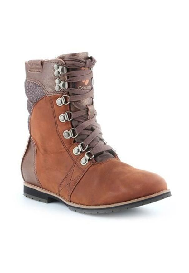 columbia - Buty do chodzenia damskie Columbia Twentythird Ave WP Mid. Wysokość cholewki: za kostkę. Zapięcie: sznurówki. Kolor: brązowy. Materiał: guma, materiał, syntetyk. Szerokość cholewki: normalna. Sport: turystyka piesza