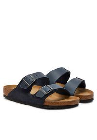 Birkenstock Klapki Arizona Leve 1028152 Granatowy. Kolor: niebieski. Materiał: skóra