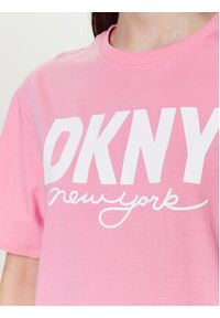 DKNY Sport T-Shirt DP3T9323 Różowy Classic Fit. Kolor: różowy. Materiał: bawełna. Styl: sportowy