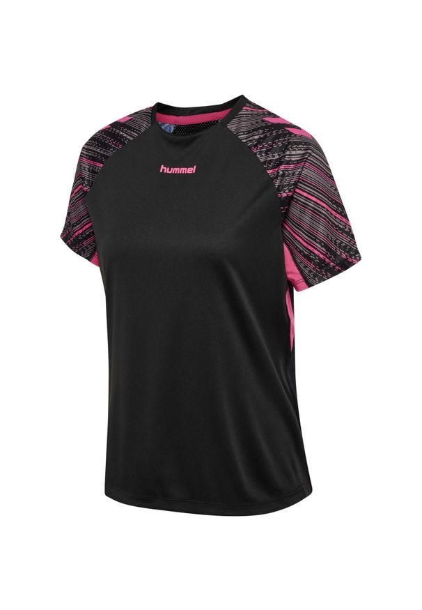 Damska koszulka treningowa Hummel Blaze Pro. Kolor: różowy, wielokolorowy, czarny. Sport: piłka ręczna